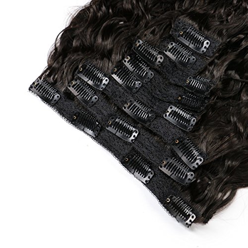 Choshim kose prirodni val Remy kopča za kosu u produžeci za kosu za crnu ženu brazilski Human 8 komada i 120g / postavljene prirodne