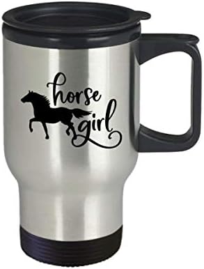 Horse Girl Travel Mug - Najbolje neprikladno sarky sarcastic kafe komentar čaj sa smiješnim izrekama za ljubitelje konja, urnebesno