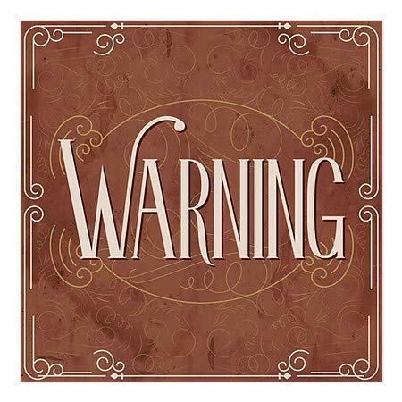 CGsignLab | Prozor Upozorenje -Victorian Card Cling Cling | 5 X5
