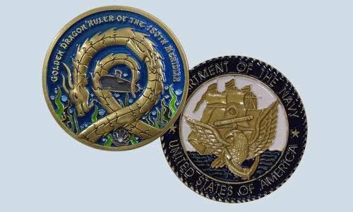 Freedom Navy-Veteran Poklon Novi Golden Dragon Challenge Novčanik 180. Meridian