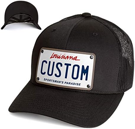 Prilagođena registarska tablica Snapback Kamionska kapa štampana na kožnoj zakrpi.