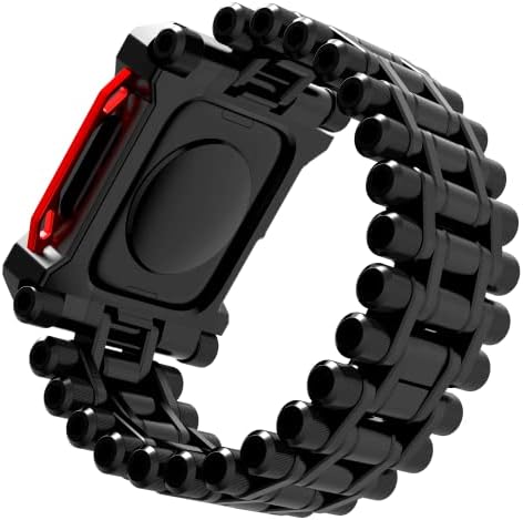 Element CASE Black Ops Watch Band za Apple Watch seriju 7/8 - Teška dužnost, hrabro jedinstveni, metalni satovi sa vezom za dizanje - crna