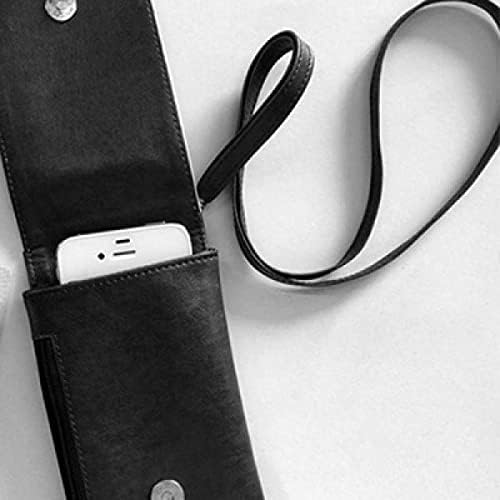 Japanski hiragana znak WA telefon novčanik torbica viseće mobilne torbice crni džep