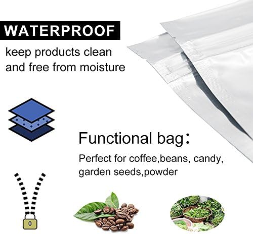 GooGou zatvarač Mylar torba za čuvanje hrane Aluminijska folija torbe miris dokaz torbe 5. 5x7. 9 100kom