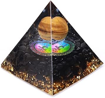 Sharvgun orgone piramida ametist Peridot zacjeljivanje prirodnog kristalna reiki čakra orgonitske piramidne meditacije