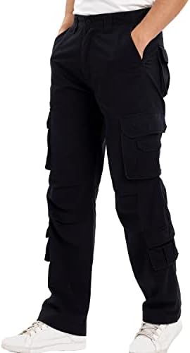 LoveCandy muški teretni hlače opušteno fit sa 8 džepova Wild Cargo Hlače za muškarce pogodne za ležerne planinarenje