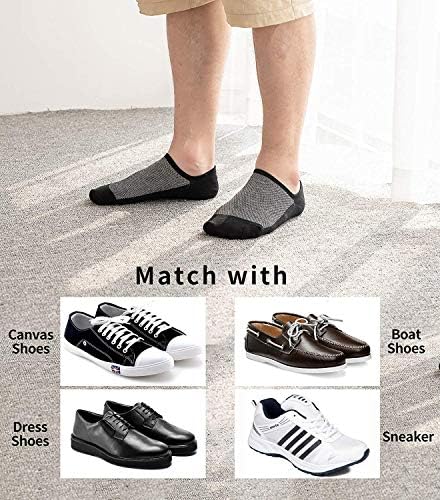SavršeniMiaoxuan nisko rezne čarape za gležnjeve za muške, bez izložbe Atletski muški čarape, prozračne muške čarape, nevidljive pamučne