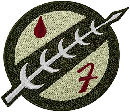 Boba Fett Crest Patch - Mandalorijski lovac na lovcu - Star TV serija - vezeno željezo na - Veličina: 3,1 x 2,9 inča