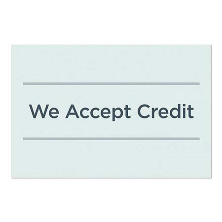 CGsignLab | Prihvaćamo kreditnu tesasno teal Cling Cling | 27 x18