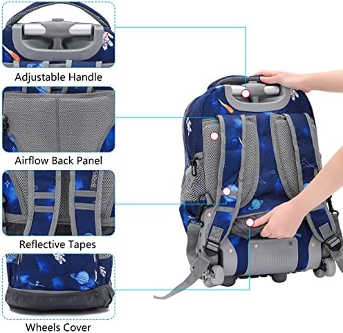 Novi ručni ruksak Tilami za djevojke dječake, dječji podesivi ruksak za prijenosnog računala s kotačima za djevojčice u školskom putovanja
