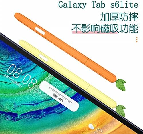 2 pakovanje slatkog crtanog dizajna silikonska futrola za rukavu kompatibilna s Samsung Galaxy Tab S6 Lite s olovkom, zaštitna kožna poklopac za kožu Neklizajući glatki držač za hvatanje za Galaxy Tab S6 Lite S olovka