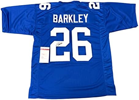 Saquon Barkley New York Giants potpisao je autogragram Custom Jersey JSA certifikat