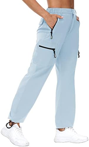 VVK ženske planinarske pantalone lagane suhe suhe vanjske atletske hlače Kampiranje penjanje golf džepovima sa zatvaračem