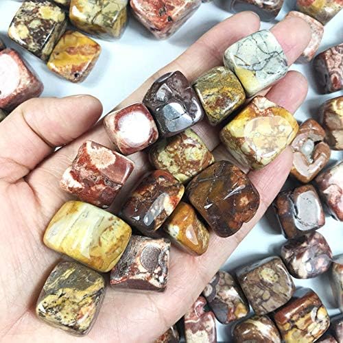 Ertiujg HuSong319 100g Natural Cube Red Longan kameni čipovi srušili kamen zacjeljivanje kvarcnih kristala Prirodno kamenje i minerali