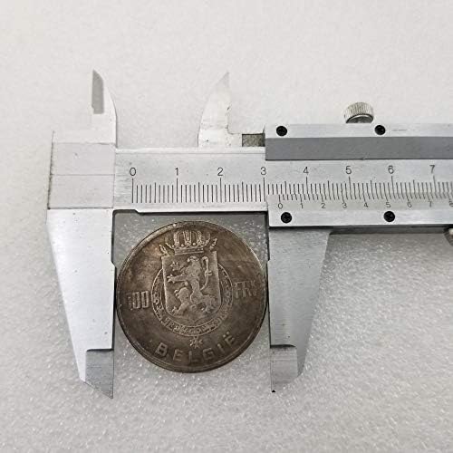Crafts Belgija 1950, 100frk Mesing srebrni stari kovanice Spomen kolekcije kolekcija Koigrani kovanica