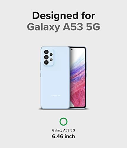 Rinkke onyx kompatibilan sa Samsung Galaxy A53 5G futrolom, otporan na udarce Čvrstog teške oprezljivog fleksibilnog TPU poklopca