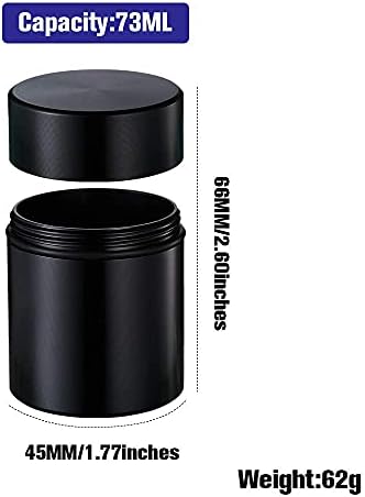 Tegla za zalihu sa saćem-2.2 Oz kontejner za skladištenje otporan na miris - hermetičan-vodootporan-idealna veličina za višestruku upotrebu aluminijumska metalna tegla