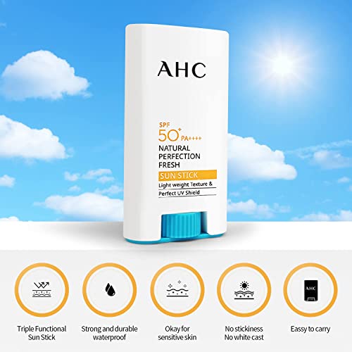 AHC prirodno savršenstvo štap za svježe sunce 17g SPF50+PA++++ korejska ljepota UV zaštita, 0,5997 unce