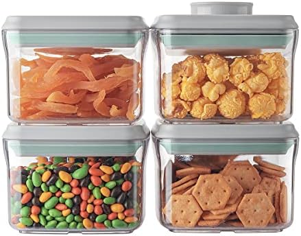 Ankou hermetički set kontejnera - Slaganje jedno dugme otvara se kontejneri za hranu za grickalice Candy Sol bilje začini BPA-Free