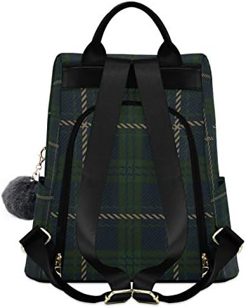 Alaza Green Mornary Blue Flannel Buffalo Plaid ruksak torbica za žene Anti Theft Moda Back Pack Torba za ramena