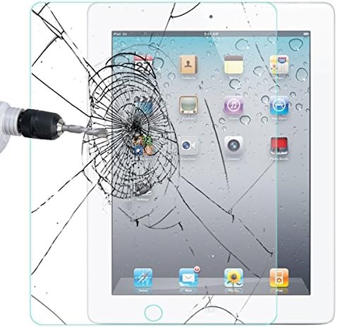 TANTEK YYY34 iPad 2/3/4 zaštitnik ekrana, Hd Clear, kaljeno staklo protiv ogrebotina/odsjaja/otiska prsta