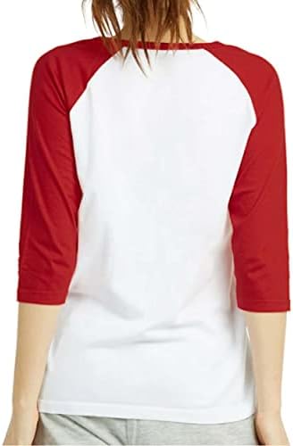Žene 3/4 rukava za bejzbol tee - dres od raglanskog dresa Tors tromjesečje majice majice
