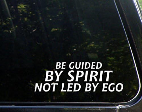 Biti vođen duhom koji ne vodi ego - za automobile Funny auto vinil naljepnica za naljepnice zabojaka za prozor | Bijela | 8,75 inča