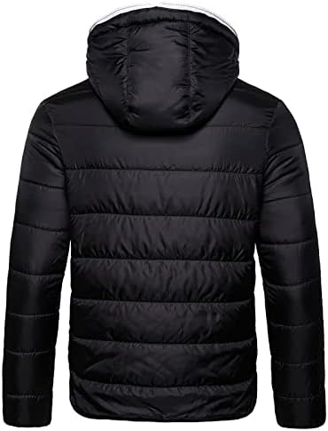 Xiaxogool puffer jakna, muške prekrivene jakne lagane kapuljače vodootporne vodootporne vitroverane zimske jakne kaput