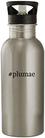 Knick Klack pokloni plumae - 20oz boca vode od nehrđajućeg čelika, srebrna