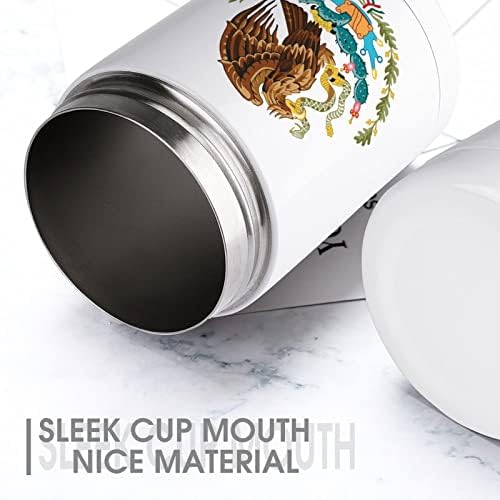 Meksiko zastava Eagle Cooler Cup izolirani od nehrđajućeg čelika može hladnije drhtavi nosač s poklopcima za žene muškarci pokloni