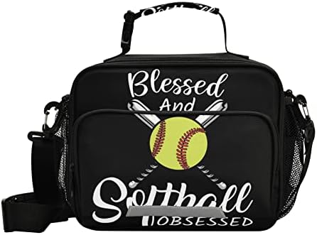 Glaphy Softball bejzbol torba za ručak, Cooler Lunch tote kutija izolovane torbe za ručak posuda za hranu za muškarce žene djecu