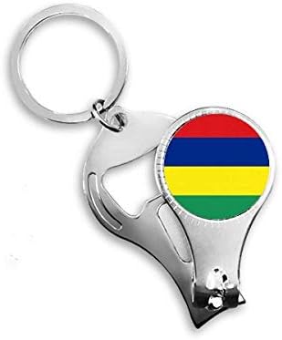 Mauricijus Nacionalna zastava Afrika Country Nail NIPPER prsten za ključeve lančane boje