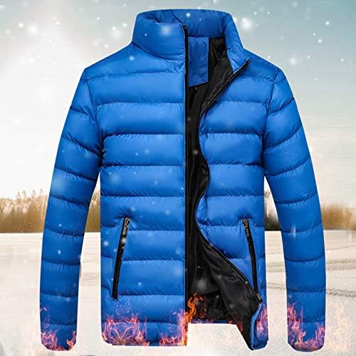 Puffer jakna Muška zima topla Slim Fit zadebljani preveliki mjehurići zatvarač kaputa casu casual gornja odjeća