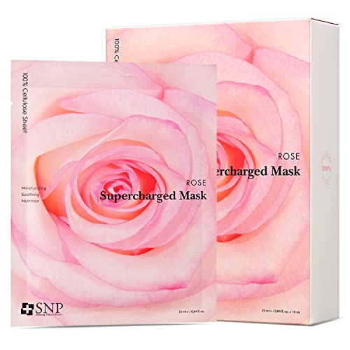 SNP - Rose kompresovana korejska maska za lice - obnavljanje & podmlađujući efekti za sve osjetljive tipove kože - 10 listova-najbolja