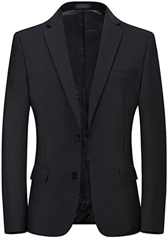 Muški Casual Slim Fit Sako lagani jedno dugme čvrsta poslovna jakna urezani rever formalni sportski kaput
