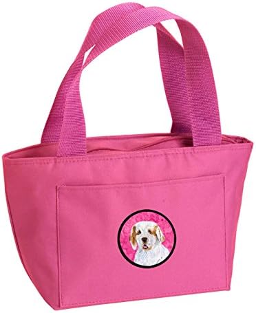 Caroline's Treasures SS4776-PK - 8808 Pink Clumber Spaniel torba za ručak, izolovana kutija za ručak za višekratnu upotrebu za kancelarijski rad škola Picnic Beach,