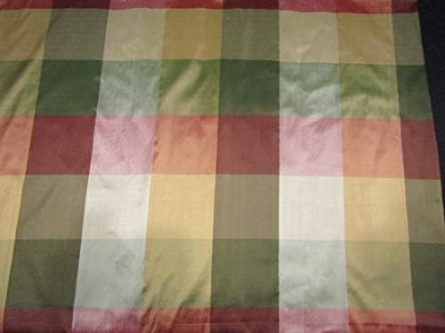 čista svilena Dupion tkanina više boja Plaids 54 široko prodaje Dvorište DUPC120[1]