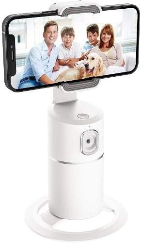 Poštan sa boxom i montiranje kompatibilni sa Blu Studio X10 + - Pivottrack360 Selfie stalk, praćenje lica za praćenje okretaja za Blu Studio X10 + - zimsko bijelo