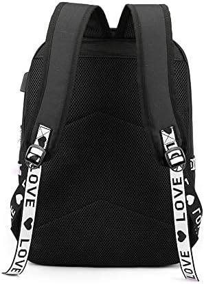 Ezerki 15.6-inčni ruksak za prijenosnog računala za žene, casual ruksak College torba sa USB punjenjem i priključkom za slušalice