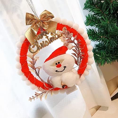 LED vijenca ručno izrađena ručno izrađena diy Creative Božićni privjesak sa lakim vijencem Obiteljski prozor Božićni ukrasi ukrasni privjesak Materijal torba