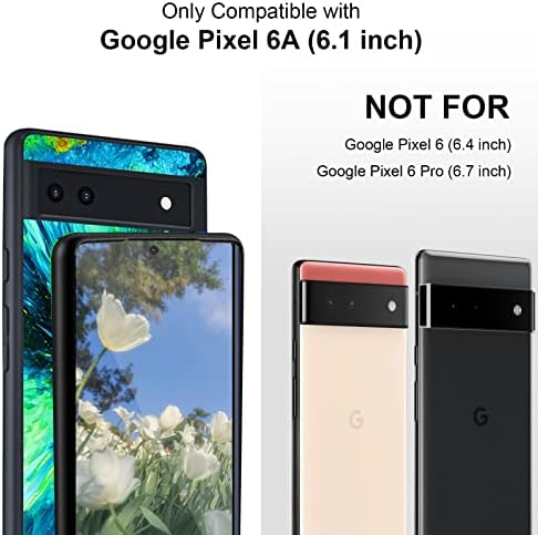 Telefonska futrola za Google Pixel 6A - ultra tanak hibridni gradijentni uzorak sjaj u tamnom kućištu za zaštitu od udara, telefon