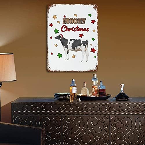 Krav farmer Cowgirl Farm Girl Aluminium Znak metalni znakovi smiješni mooey božićna metalna metalna ploča vintage zidni dekor za domaću