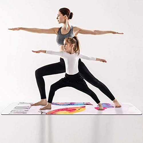 Ptice u Love6mm Print Extra debeli Yoga Mat, Eco-Friendly TPE vježbe Mats Pilates Mat sa za jogu, trening, Core Fitness i Kat vježbe,