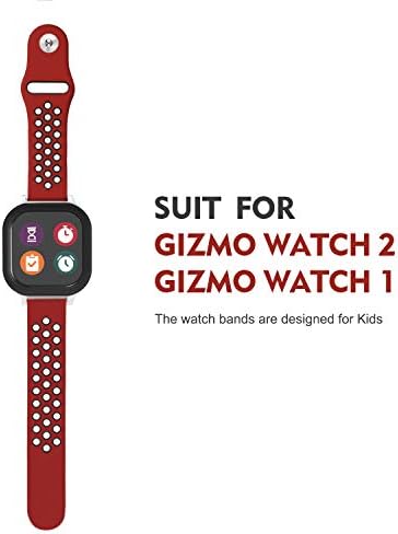 Kompatibilan sa Gizmo Watch Band Zamjena za djecu, prozračan mekani silikonski opseg kompatibilan sa GIZMO WATT-om 2 i Gizmo Watch