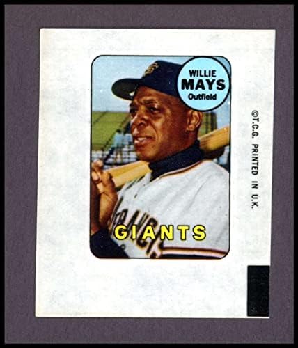 1969 Topps Willie Mays San Francisco Giants Ex / Mt Giants