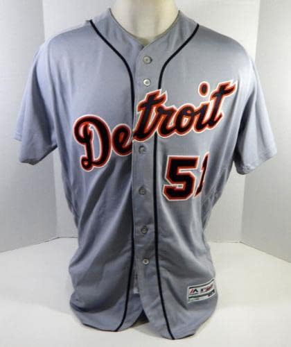 2018 Detroit Tigers Johnny Barbato 51 Igra Polovna siva Jersey 48 DP20913 - Igra Polovni MLB dresovi