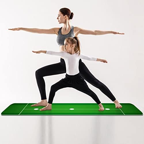 Fudbal Green Field Extra Thick Yoga Mat - Eco Friendly Non - slip Vježba & fitnes Mat Vježba Mat za sve vrste joge, Pilates i Kat