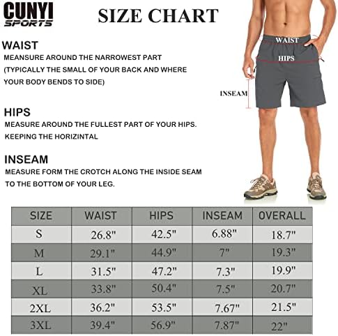 Muški planinarski teretni kratke hlače Brze suho lagane kratke hlače za muškarce vježbanje atletske kratke hlače sa bočnim džepovima
