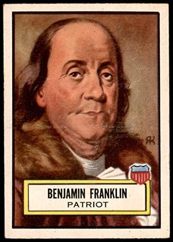 1952 TOPPS 21 Benjamin Franklin VG / EX +