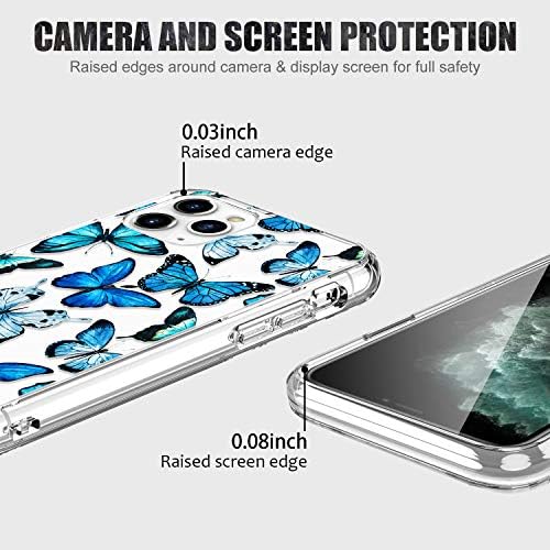 Luhouri iPhone 11 Pro Max Case sa zaštitnikom zaslona, ​​čisti modni dizajn Zaštitni poklopac telefona za žene djevojke, tanka izdržljiva